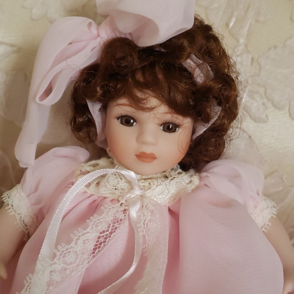 Kid's Porcelain Collector Doll - Picture 1 of 8